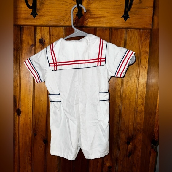 Little Bitty Sailor Suit Vintage Romper For Boys size 3T - Picture 4 of 4